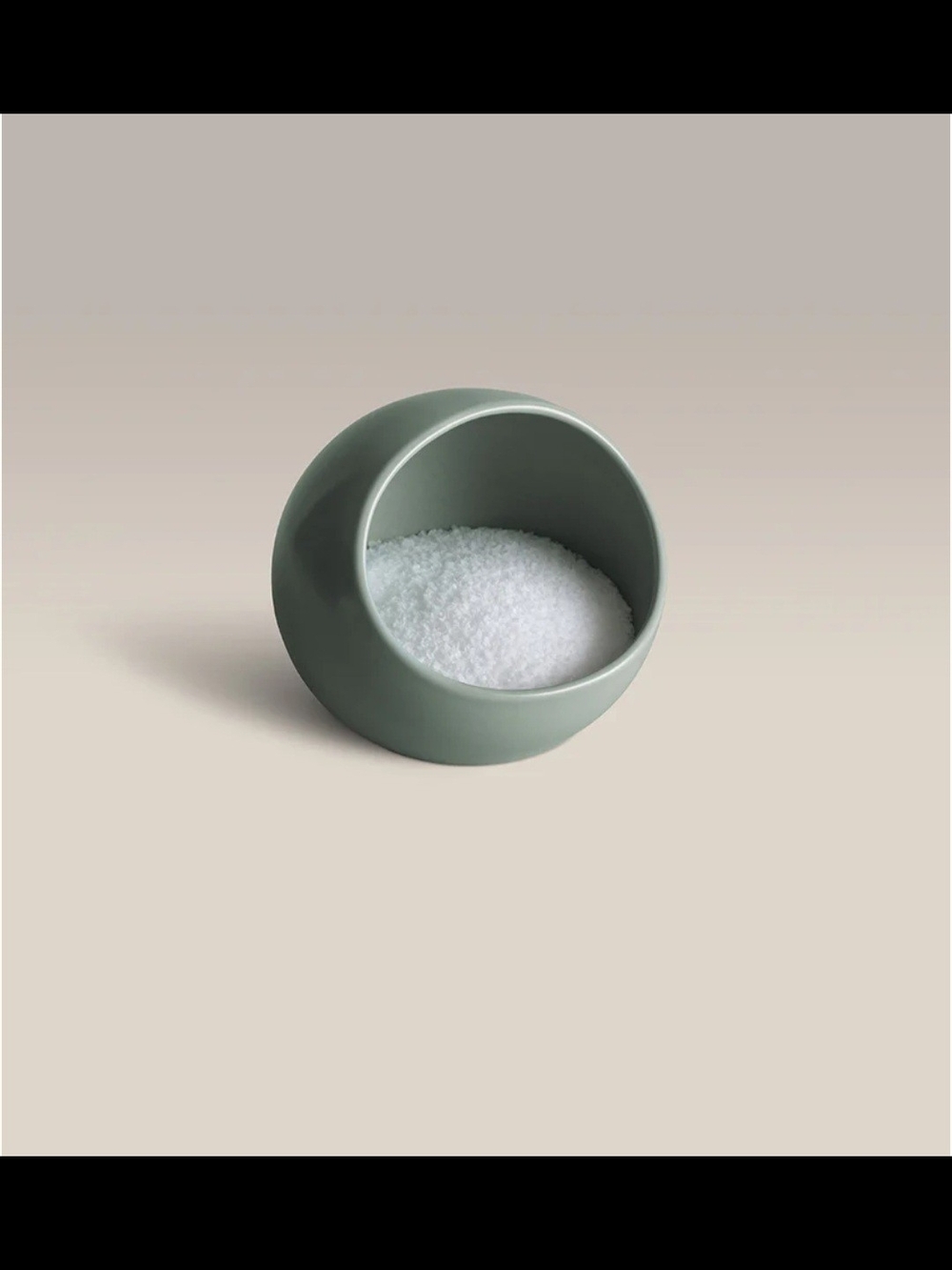 Year & Day - Ceramic Salt Cellar in Sage Green- New In Box